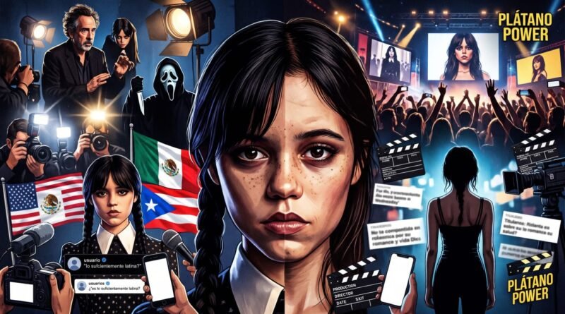 Jenna Ortega entre flashes de fotógrafos, Tim Burton y referencias a Merlina y Scream